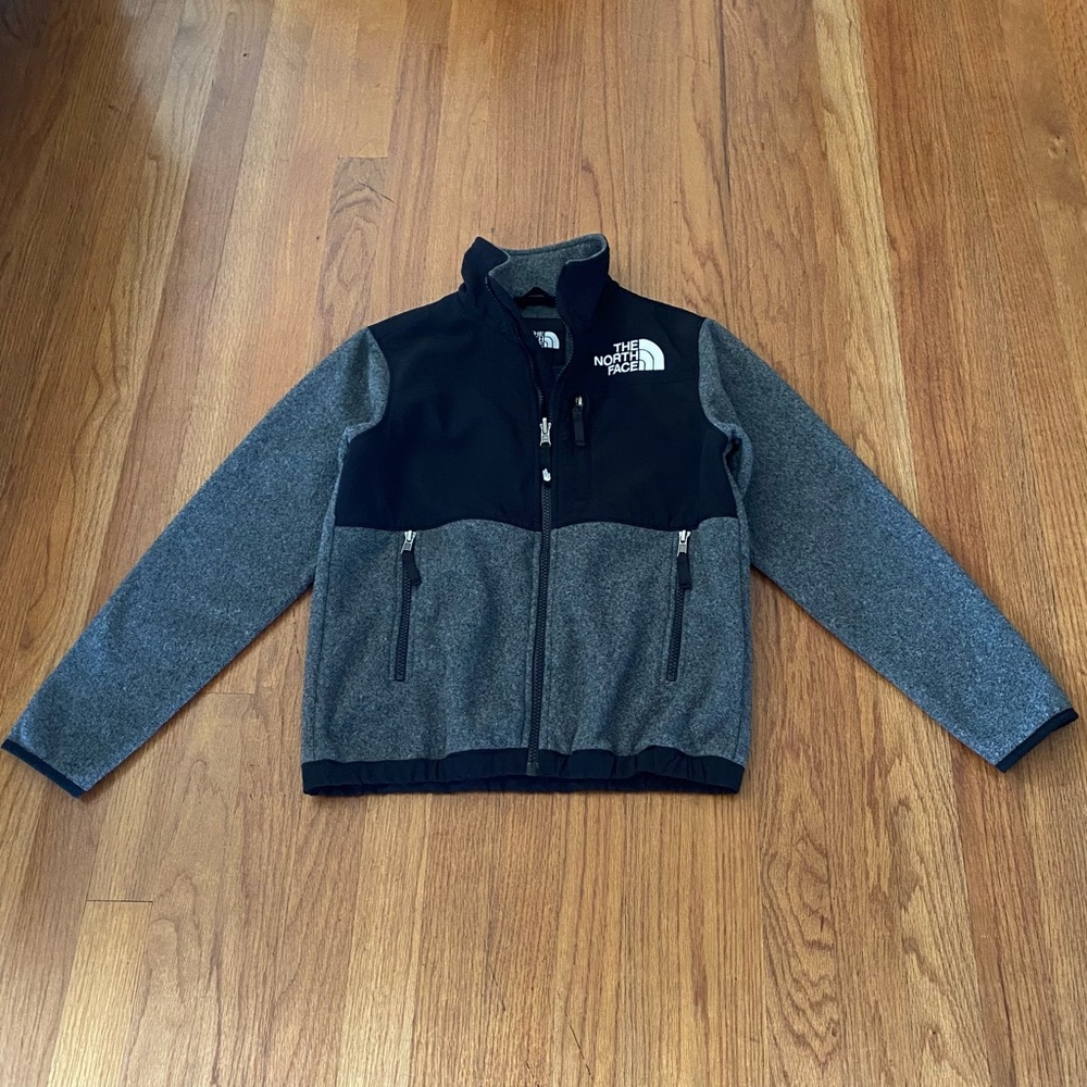 The North Face Denali Unisex Black and Gray Full-Zip Jacket